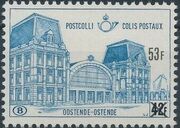 Belgium 1971 Ostend Station Surcharged with New Value and “X” d