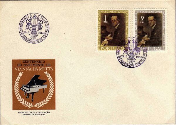 Portugal 1969 100th Anniversary of the Birth of Vianna da Motta l