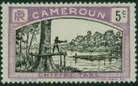 Cameroon 1925 Man Felling Tree b