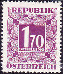 Austria 1949 Postage Due Stamps - Square frame with digit (1st Group) n