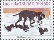 Grenada Grenadines 1988 The Disney Animal Stories in Postage Stamps 3h