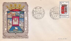 Spain 1962 Coat of Arms - 1st Group FDCze