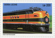 Sierra Leone 1995 Railways of the World j