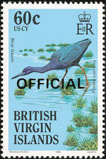 British Virgin Islands 1986 Birds Ovptd