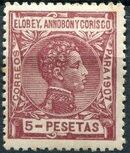 Elobey, Annobon and Corisco 1907 King Alfonso XIII o