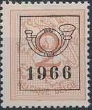 Belgium 1966 Heraldic Lion with Precancellations a