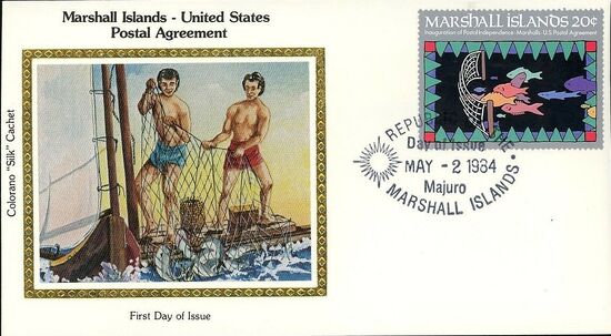 Marshall Islands 1984 First Postal Issue FDCg