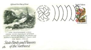 United States of America 1982 State birds and flowers FDC44