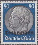 German Occupation-Lothringen 1940 Stamps of Germany (1933-1936) Overprinted in Black o