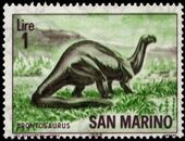 San Marino 1965 Dinosaurs a