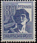 Germany-Allied Occupation 1947 2nd Allied Control Council Issue k