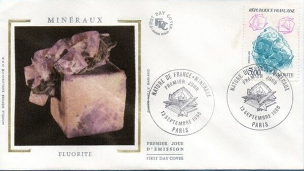 France 1986 Minerals FDCd