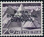 Switzerland 1950 Landscapes and Technology Official Stamps for The International Labor Bureau k