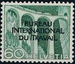 Switzerland 1950 Landscapes and Technology Official Stamps for The International Labor Bureau j