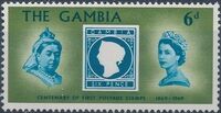 Gambia 1969 Centenary of Gambian Postage Stamps b