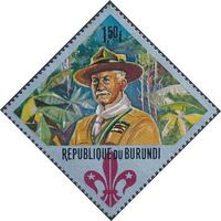 Burundi 1967 60th Anniversary of the Boy Scouts and the 12th Boy Scout World Jamboree c