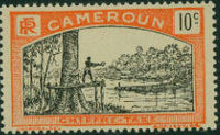 Cameroon 1925 Man Felling Tree c