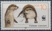 Germany DDR 1987 WWF - European Otter a