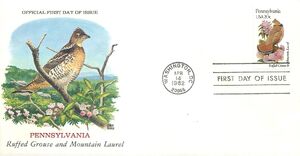 United States of America 1982 State birds and flowers FDCzj