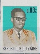 Zaire 1973 President Joseph Desiré Mobutu i