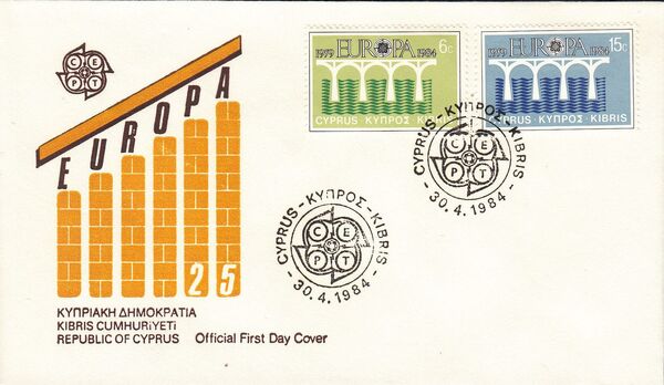 Cyprus 1984 EUROPA - CEPT FDCa