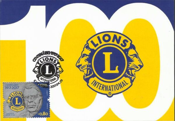Portugal 2017 100 Years of Service of Lions Clubs International MCb