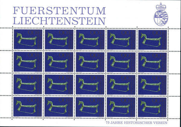 Liechtenstein 1976 75th anniversary of the Liechtenstein Historical Association SHTa