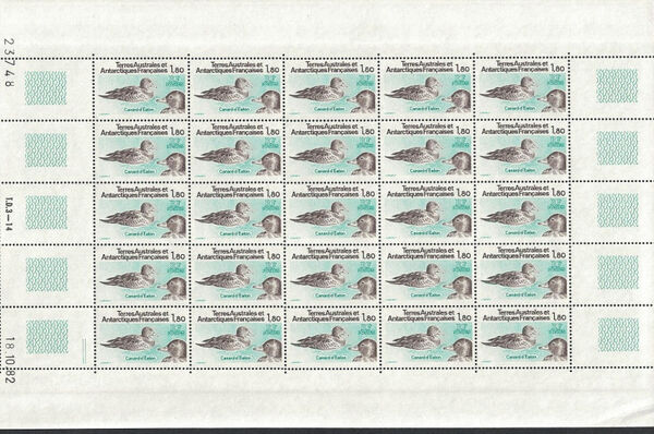 French Southern and Antarctic Territories 1983 Animals of Antarctica SHTb