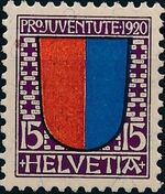 Switzerland 1920 PRO JUVENTUTE - Coat of Arms c