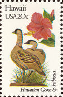 United States of America 1982 State birds and flowers J