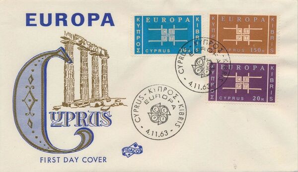 Cyprus 1963 Europa FDCa