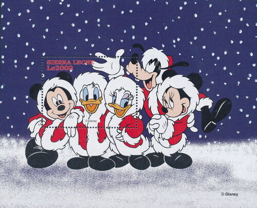 Sierra Leone 1997 Disney Christmas Stamps SSb