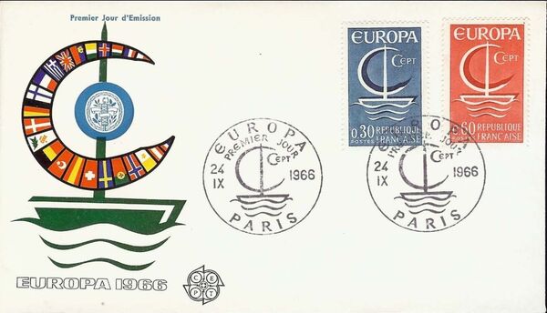 France 1966 EUROPA FDCe