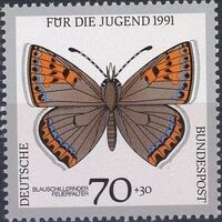 Germany-Unified 1991 Endangered Butterflies d