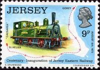 Jersey 1973 Centenary of Jersey Eastern Railway d