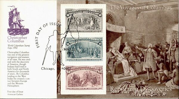 United States of America 1992 Voyages of Columbus FDCe