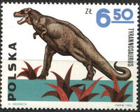 Poland 1965 Dinosaurs j