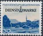 Liechtenstein 1947 Stamps of 1944-1945 overprinted - Official Stamps d