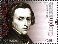 Portugal 2010 Bicentenary of Birth of Fryderyk Chopin and Robert Schumann a