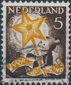 Netherlands 1933 Child Welfare Societies Surtax - Child Carrying the Star of Hope b