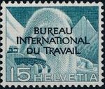 Switzerland 1950 Landscapes and Technology Official Stamps for The International Labor Bureau d