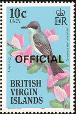 British Virgin Islands 1986 Birds Ovptd