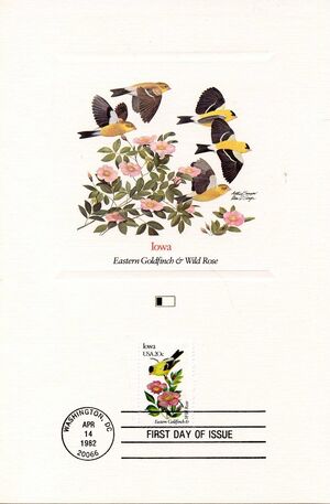 United States of America 1982 State birds and flowers FOLb6