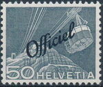 Switzerland 1950 Engineering - Switzerland Postage Stamps of 1949 Overprinted Officiel i