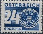 Austria 1935 Coat of Arms and Digit i