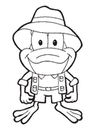 An illustration of CJ from the JumpStart Reading for Second Graders printable workbook