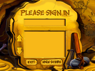 Sign-in screen