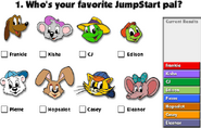 Depiction of an online poll related to the game, from a trailer from JumpStart Activity CD