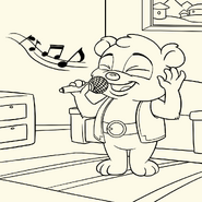 Pierre singing (art created for the Academy series, possibly unused)