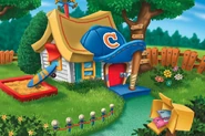 Casey's house as seen in JumpStart Advanced Kindergarten: Arts and Crafts